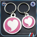 Logotipos de amor promocionales forma circular metal perro tag